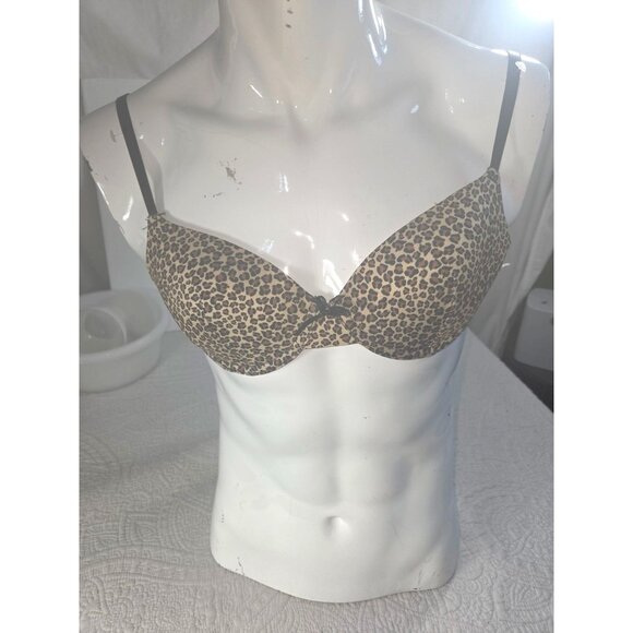 Leopard Print Push-Up Bra 36B*By Just Be*Adj Straps*NWOT*Halloween*Sissy*Cosplay - Picture 2 of 12